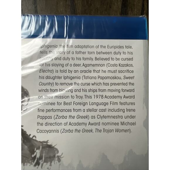 NEW RARE OOP OLIVE FILMS IRENE PAPPAS IPHIGENIA GREEK DRAMA MOVIE BLU RAY 1992 - Picture 5 of 5